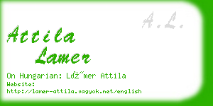 attila lamer business card
